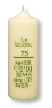 Geburtstagskerze, 170/60mm, Dekor 2145